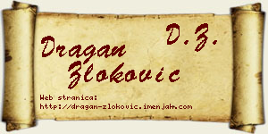 Dragan Zloković vizit kartica